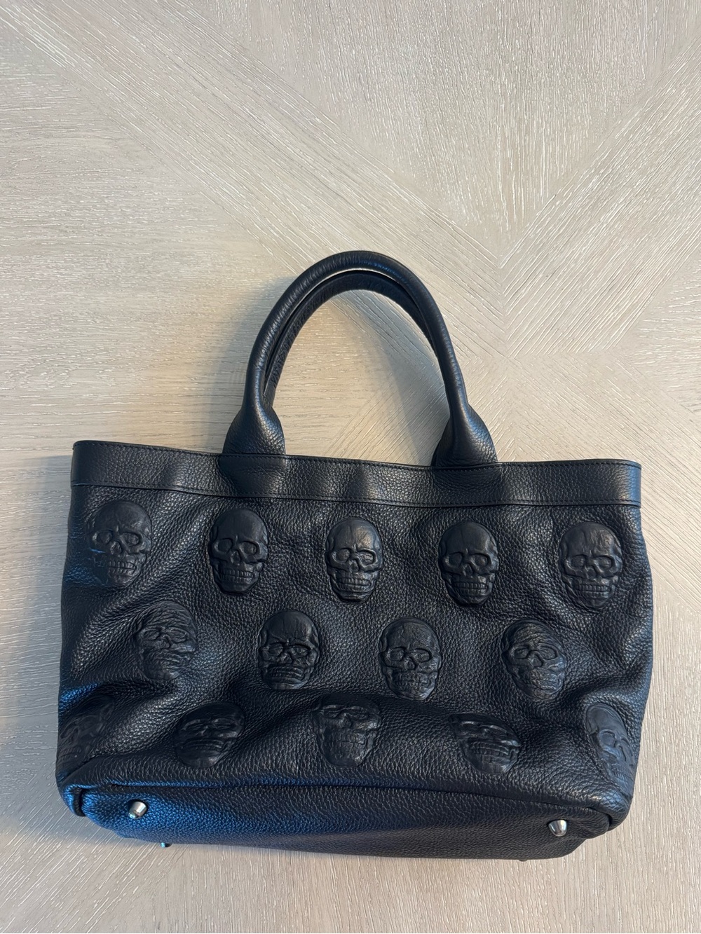 IOPELLE ITALIA black skull bag